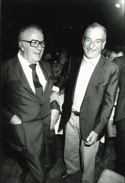 Angelo Palma : Federico Fellini e Goffredo Parise  - Asta Fotografia: Under 1K - Associazione Nazionale - Case d'Asta italiane