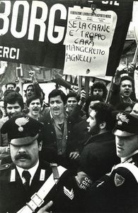 Dino Fracchia - Manifestazione, Milano