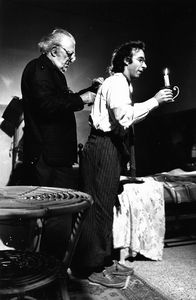 Anonimo - Federico Fellini e Roberto Benigni in "La voce della luna"