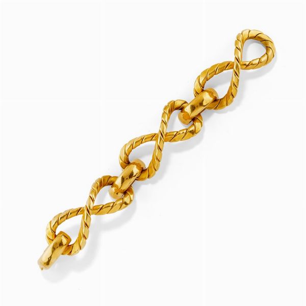Bracciale in oro giallo 18K  - Asta Jewelry Week / Gioielli, Orologi, Argenti e Monete - Associazione Nazionale - Case d'Asta italiane