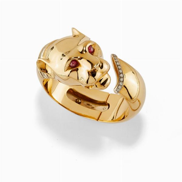 Bracciale in oro bicolore 18K  - Asta Jewelry Week / Gioielli, Orologi, Argenti e Monete - Associazione Nazionale - Case d'Asta italiane