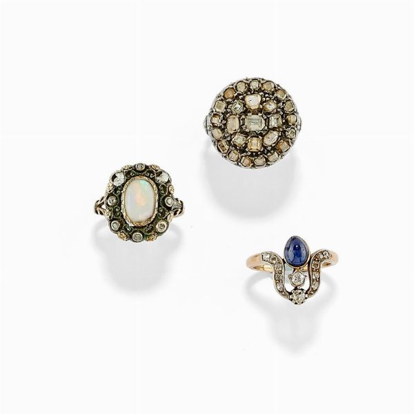 Tre anelli in argento  - Asta Jewelry Week / Gioielli, Orologi, Argenti e Monete - Associazione Nazionale - Case d'Asta italiane