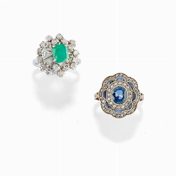 Due anelli in oro bicolore 18K  - Asta Jewelry Week / Gioielli, Orologi, Argenti e Monete - Associazione Nazionale - Case d'Asta italiane