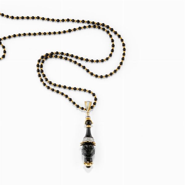 Collana in oro bicolore 18K  - Asta Jewelry Week / Gioielli, Orologi, Argenti e Monete - Associazione Nazionale - Case d'Asta italiane