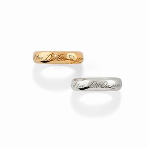 Dodo - Due anelli in oro rosso 9K e argento