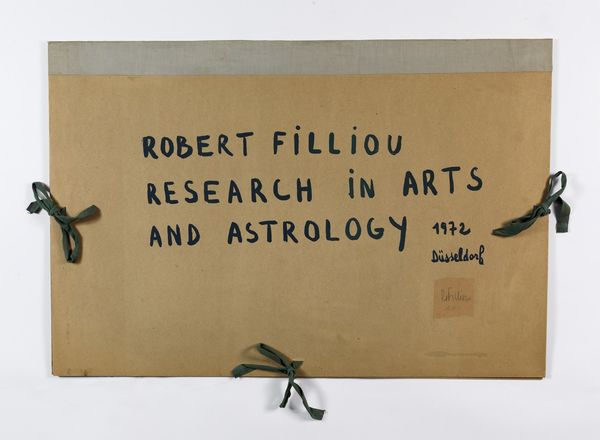 FILLIOU ROBERT (1926 - 1987) : Lotto composto da n.8 fogli. Research in arts and astrology.  - Asta ASTA 293 - ARTE MODERNA E CONTEMPORANEA (online) - Associazione Nazionale - Case d'Asta italiane