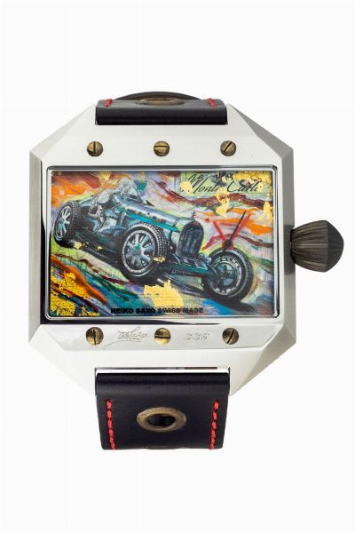 HEIKO SAXO : Mod. Monte Carlo-Bugatti  serie recente. esemplare n. 336  - Asta Asta di orologi da polso - Associazione Nazionale - Case d'Asta italiane