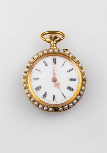 Anonimo : Orologio da collo  Svizzera 1890-1900 ca  - Asta Asta di orologi da polso, da tasca e pendole - Associazione Nazionale - Case d'Asta italiane