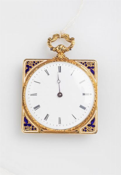 Anonimo : Orologio di forma  1870 ca  - Asta Asta di orologi da polso, da tasca e pendole - Associazione Nazionale - Case d'Asta italiane