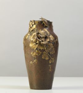 DEBON FREDERIC (XIX-XX SECOLO) - Vaso in bronzo.