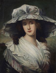 QUATTROCCHI TERESA (XIX-XX secolo) - Ritratto di gentildonna.