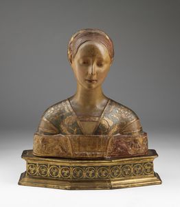 SCULTORE DEL XIX SECOLO - Busto femminile in stile neo-rinascimentale.
