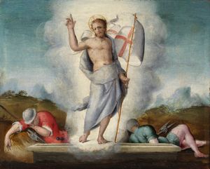 ARTISTA TOSCANO DEL XVI SECOLO - Resurrezione di Cristo.