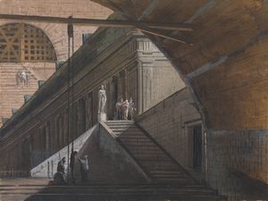 BISON GIUSEPPE BERNARDINO (1762 - 1844) - Condannati portati al patibolo in un carcere.