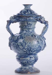 Grande vaso ornamentale Savona, fine del XVII secolo  - Asta La Superba, omaggio a Genova e alle Sue Arti - Associazione Nazionale - Case d'Asta italiane