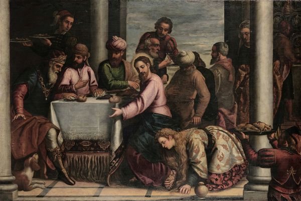 Maddalena lava i piedi a Ges  - Asta Dipinti Antichi - Associazione Nazionale - Case d'Asta italiane