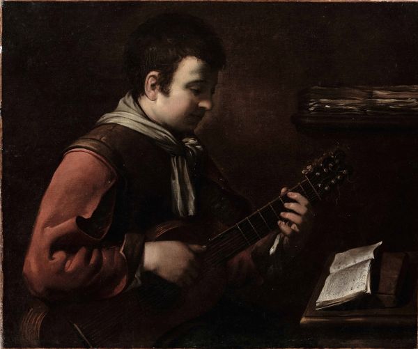 Ritratto di giovane musico  - Asta Dipinti Antichi - Associazione Nazionale - Case d'Asta italiane