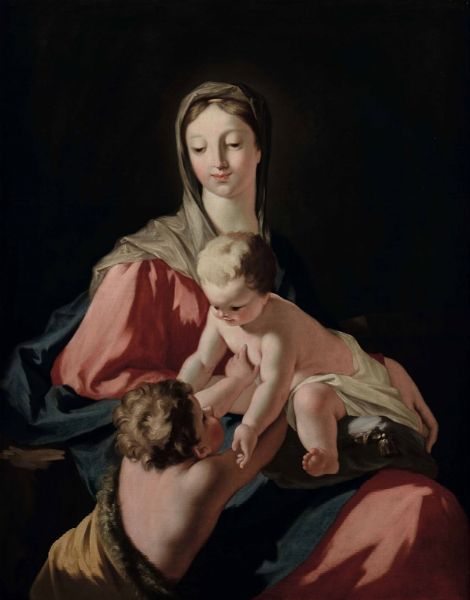 Madonna col Bambino e San Giovannino  - Asta Dipinti Antichi - Associazione Nazionale - Case d'Asta italiane