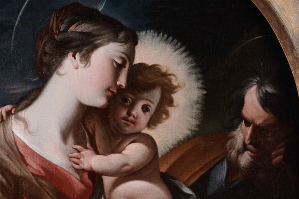 Petrini Giuseppe Antonio : Sacra Famiglia  - Asta Dipinti Antichi - Associazione Nazionale - Case d'Asta italiane