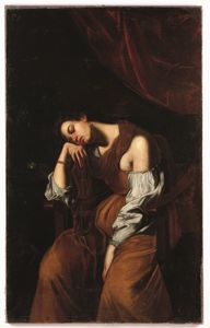 Gentileschi Artemisia : Maria Maddalena come Melanconia  - Asta Dipinti Antichi - Associazione Nazionale - Case d'Asta italiane