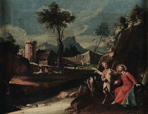 Pecchio Domenico : Le tentazioni di Cristo  - Asta Dipinti Antichi - Associazione Nazionale - Case d'Asta italiane