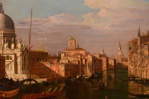 Veduta di Venezia sul Canal Grande  - Asta Dipinti Antichi - Associazione Nazionale - Case d'Asta italiane