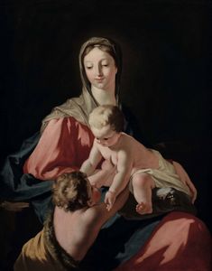 Madonna col Bambino e San Giovannino  - Asta Dipinti Antichi - Associazione Nazionale - Case d'Asta italiane