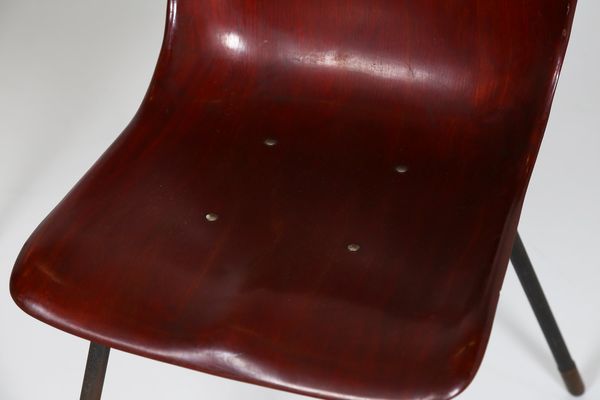 PAGHOLZ : Coppia di sedie modello 1507 4/II, anni 60. (2)  - Asta ASTA 295 - DESIGN (Banditore Virtuale) - Associazione Nazionale - Case d'Asta italiane