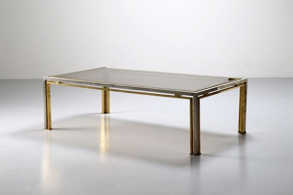 REGA ROMEO (1925 - 1984) : (attribuito) Tavolino da salotto, anni '70.  - Asta ASTA 295 - DESIGN (Banditore Virtuale) - Associazione Nazionale - Case d'Asta italiane