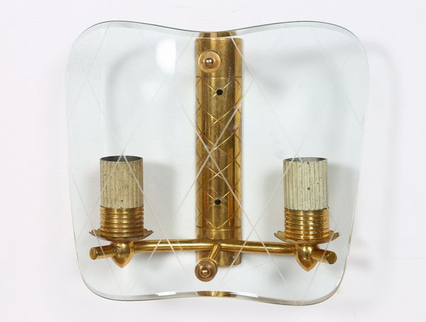 GCME - MONTECATINI TERME : Tre lampade da parete modello 307, anni 50. (3)  - Asta ASTA 295 - DESIGN (Banditore Virtuale) - Associazione Nazionale - Case d'Asta italiane