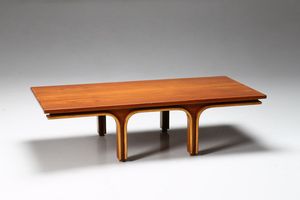 FRATTINI GIANFRANCO (1926 - 2004) : Tavolino da salotto modello 514, produzione Bernini,1956  - Asta ASTA 295 - DESIGN (Banditore Virtuale) - Associazione Nazionale - Case d'Asta italiane