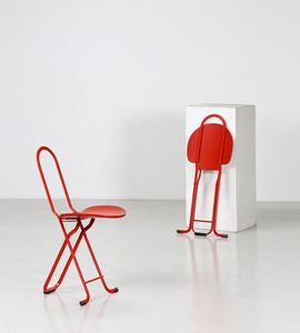 RINALDI GASTONE (1920 - 2006) - Coppia di sedie modello Dafne, produzione Rima, anni '70. (2)