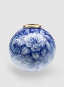 LIMOGES - Vaso boulle in ceramica 1910 circa