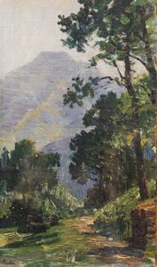 ERNESTO BERTEA Pinerolo (TO) 1836 - 1904 - Paesaggio