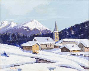 CLAUDIO FASSIO Santa Caterina di Rocca d'Arazzo (AT) 1946 - La grande nevicata - Melezet 2015