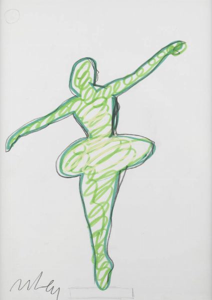 MARCO LODOLA Dorno (PV) 1955 : Ballerina  - Asta Asta 169 : Dipinti e sculture del '900 e contemporanee - Associazione Nazionale - Case d'Asta italiane