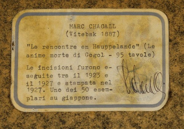CHAGALL MARC : Senza titolo  - Asta Arte Moderna e Contemporanea | Asta a Tempo - Associazione Nazionale - Case d'Asta italiane