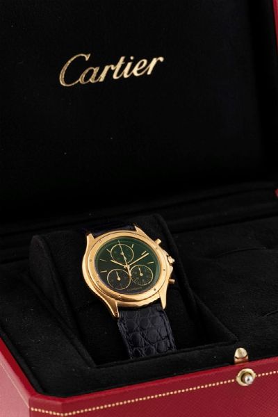 Cartier Cougart Cronografo  - Asta Orologi | Asta a Tempo - Associazione Nazionale - Case d'Asta italiane