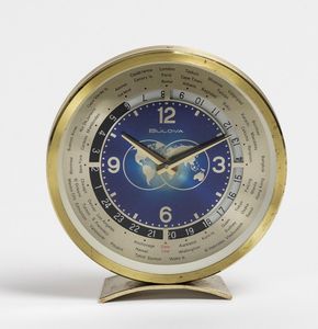Bulova B 1735 orologio da tavola  Ore del mondo  - Asta Orologi | Asta a Tempo - Associazione Nazionale - Case d'Asta italiane