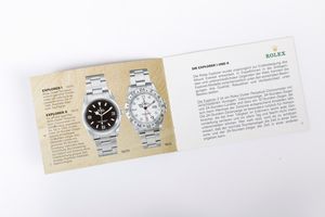 Libretto Rolex Explorer 1997  - Asta Orologi | Asta a Tempo - Associazione Nazionale - Case d'Asta italiane