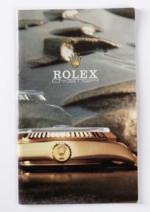 Rolex Piccola brochure modelli vari anni '80  - Asta Orologi | Asta a Tempo - Associazione Nazionale - Case d'Asta italiane