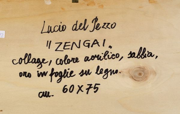 DEL PEZZO LUCIO : Zengai  - Asta Arte Moderna e Contemporanea, Fotografia e Fumetti - Associazione Nazionale - Case d'Asta italiane