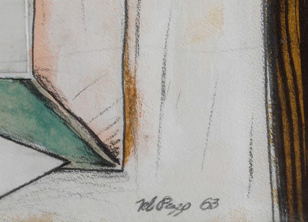 DEL PEZZO LUCIO : Senza titolo, 1963  - Asta Arte Moderna e Contemporanea, Fotografia e Fumetti - Associazione Nazionale - Case d'Asta italiane
