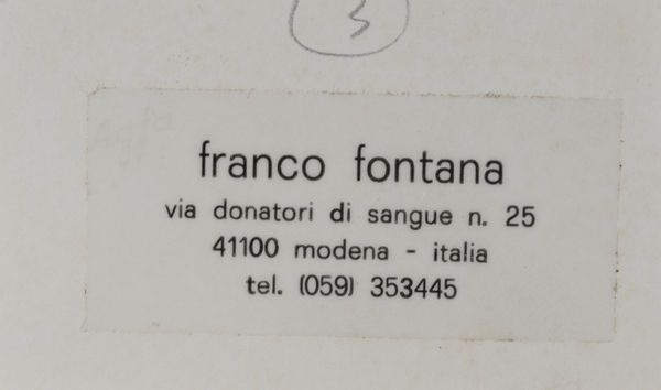 Fontana Franco : Senza titolo  - Asta Arte Moderna e Contemporanea, Fotografia e Fumetti - Associazione Nazionale - Case d'Asta italiane