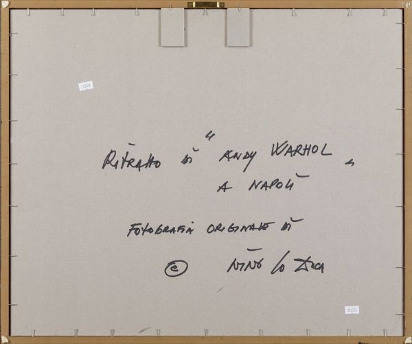 Lo Duca Nino : Ritratto di Andy Warhol a Napoli  - Asta Arte Moderna e Contemporanea, Fotografia e Fumetti - Associazione Nazionale - Case d'Asta italiane