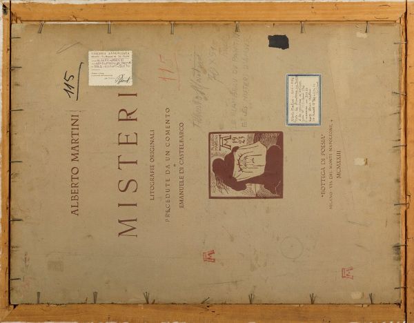MARTINI ALBERTO : Le Flambeau du pantin, 1940  - Asta Arte Moderna e Contemporanea, Fotografia e Fumetti - Associazione Nazionale - Case d'Asta italiane