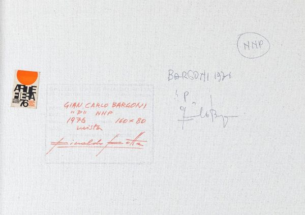 Bargoni Giancarlo :  P , 1976  - Asta Arte Moderna e Contemporanea, Fotografia e Fumetti - Associazione Nazionale - Case d'Asta italiane