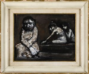 SIRONI MARIO : Tre Figure, 1945 ca  - Asta Arte Moderna e Contemporanea, Fotografia e Fumetti - Associazione Nazionale - Case d'Asta italiane