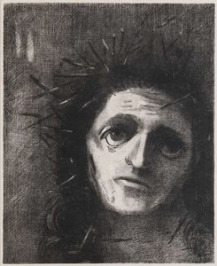 Redon Odilon : Christ, 1887  - Asta Arte Moderna e Contemporanea, Fotografia e Fumetti - Associazione Nazionale - Case d'Asta italiane
