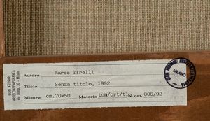 Tirelli Marco : Senza titolo, 1992  - Asta Arte Moderna e Contemporanea, Fotografia e Fumetti - Associazione Nazionale - Case d'Asta italiane